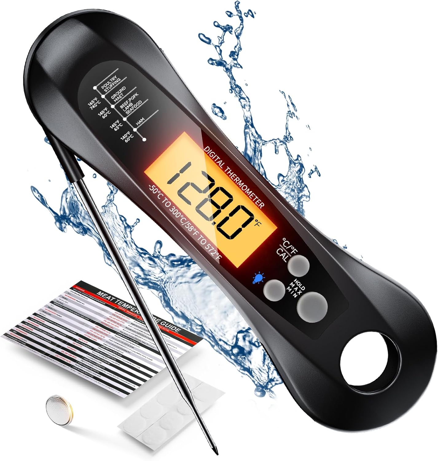 Commercial Kitchen Equipment List - Dijital Et Termometresi Su Geçirmez IP67,