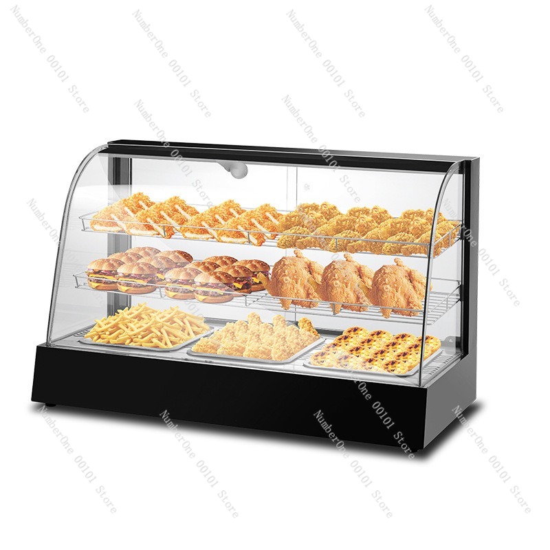 Food Warmer Display - Pişmiş Yiyecekler, Hamburgerler, Yumurtalı Tartlar, Kızarmış