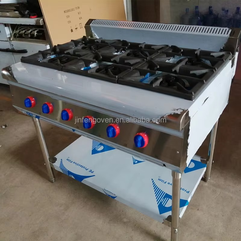 Commercial Kitchen Stove - Ticari Mutfak Ekipmanları Profesyonel 6'lı Ocaklı