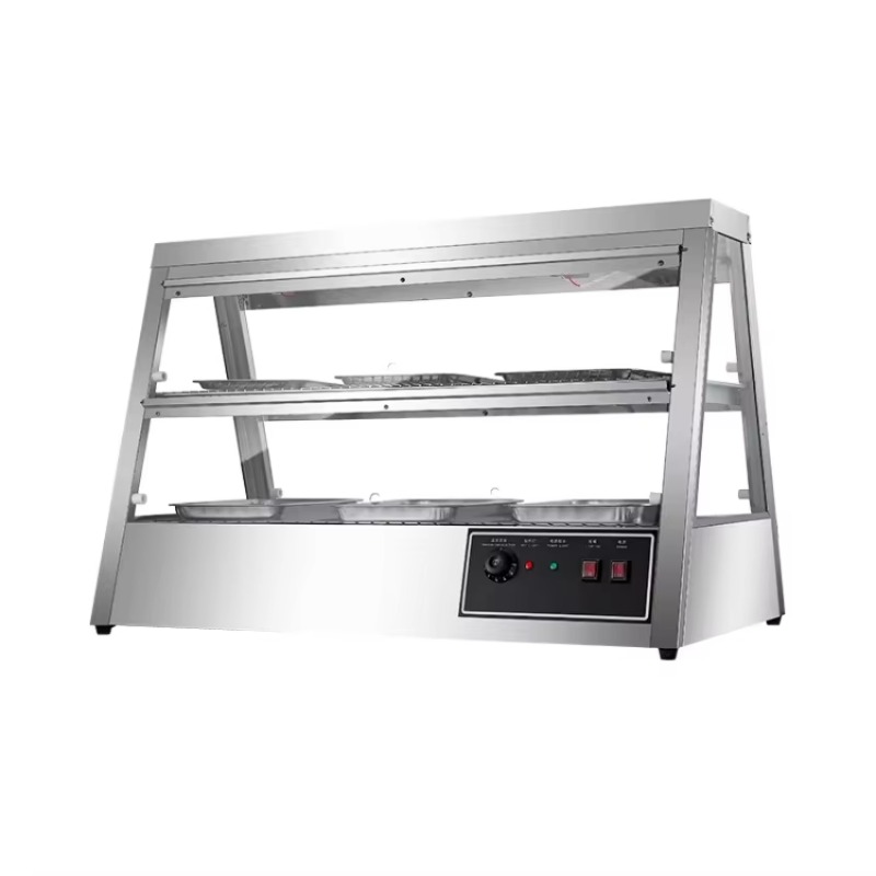 Food Warmer Display - Ticari Yalıtımlı Paslanmaz Çelik Isıtmalı Dolap