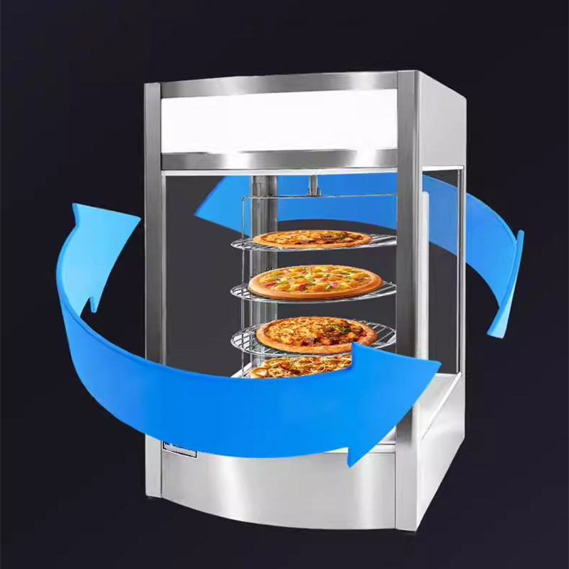Food Warmer Display - Ticari Gıda Teşhir Isıtıcısı 4 Katlı
