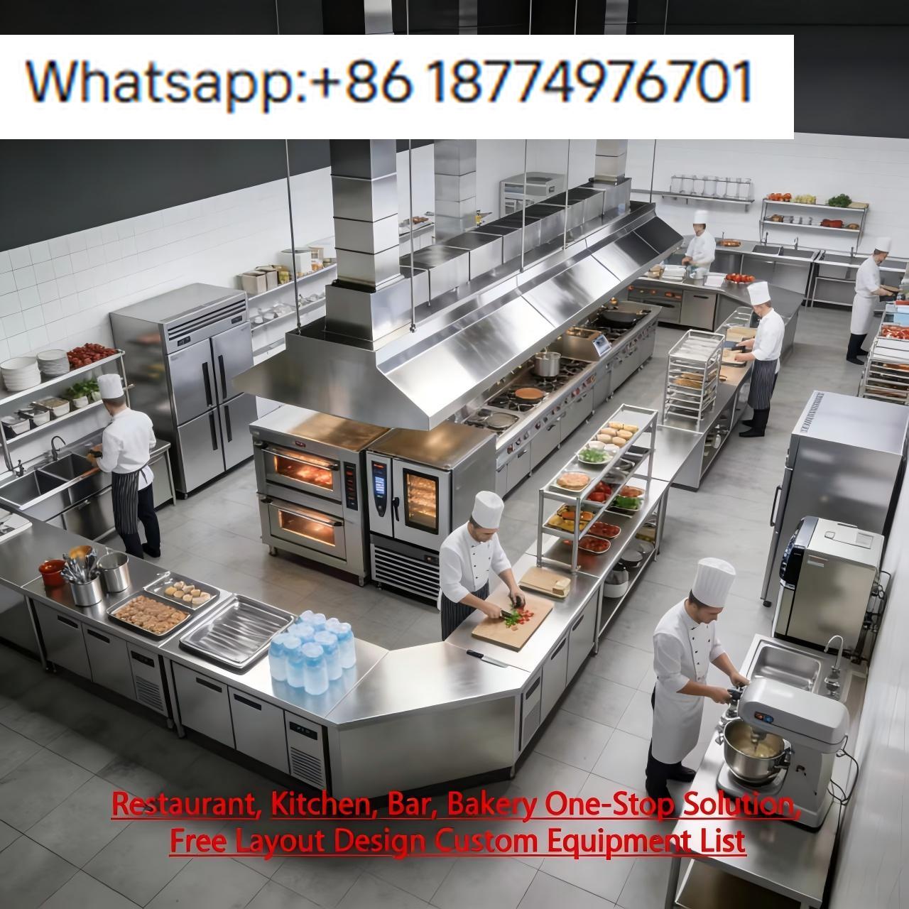 Commercial Kitchen Layouts - KFC Ticari Fast Food Ekipman Seti
