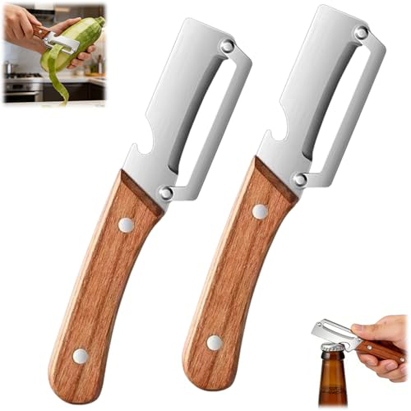Commercial Kitchen Equipment List - Paslanmaz Çelik Mutfak Soyacağı, Ahşap Saplı