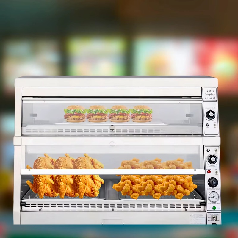 Food Warmer Display - TENSHINE KFC Tarzı Teşhir Isıtıcısı Otomatik