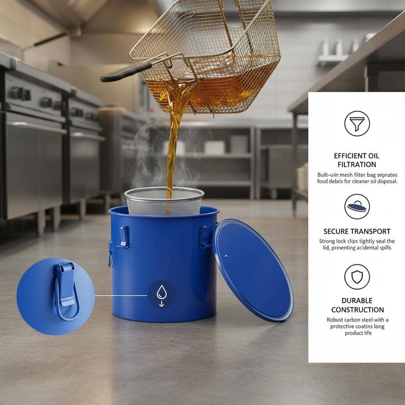 Karbon Çelik Yağ Atık Konteyne - Commercial Kitchen Oil Disposal incelemesi ve fiyatı
