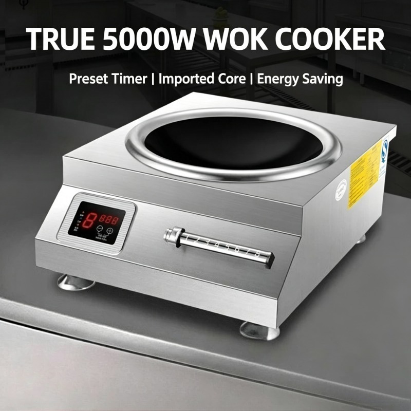 5000W Ticari Yüksek Güçlü İndü - Commercial Kitchen Stove incelemesi ve fiyatı