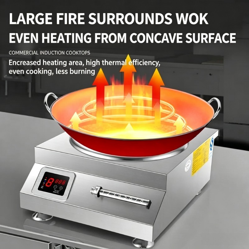 5000W Ticari Yüksek Güçlü İndü - Commercial Kitchen Stove incelemesi ve fiyatı