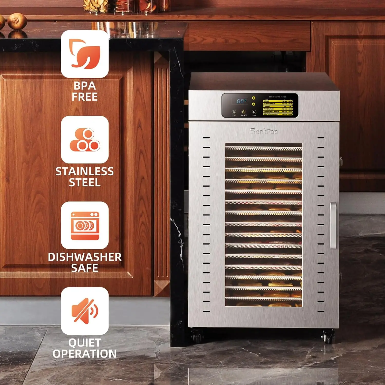Ticari Gıda Kurutucu 18 Tepsil - Commercial Food Dehydrator incelemesi ve fiyatı