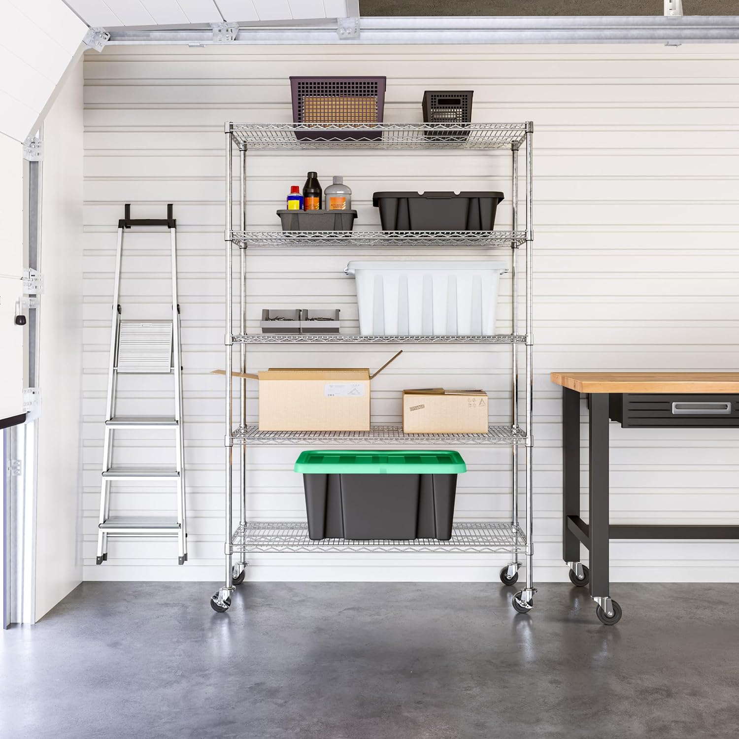 Ticari Sınıf Beş Katlı Çelik T - Commercial Kitchen Shelving incelemesi ve fiyatı