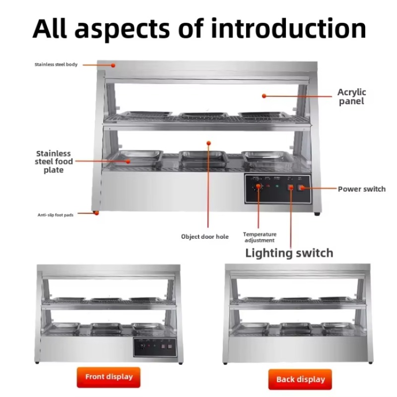 Ticari Yalıtımlı Paslanmaz Çel - Food Warmer Display incelemesi ve fiyatı